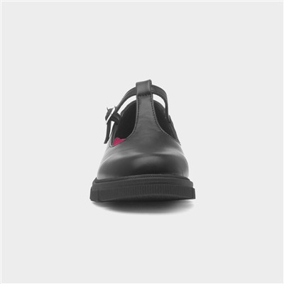 Bonnie Girls Black T-Bar Shoe