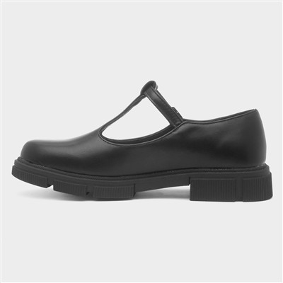 Bonnie Girls Black T-Bar Shoe