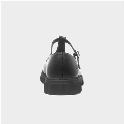 Bonnie Girls Black T-Bar Shoe