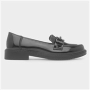 Lilley Girls Black Chain Patent Loafer Shoe (Click For Details)