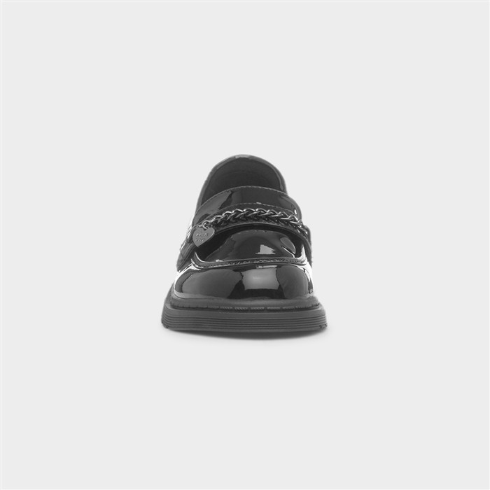 Riverdance Girls Black Patent Loafer