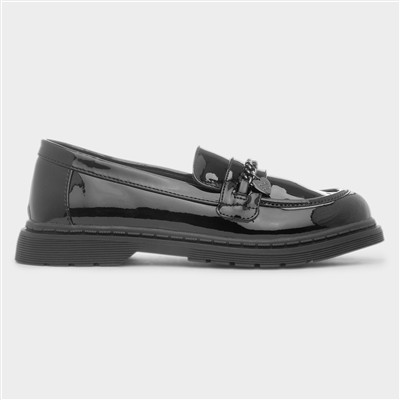 Riverdance Girls Black Patent Loafer