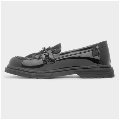 Riverdance Girls Black Patent Loafer