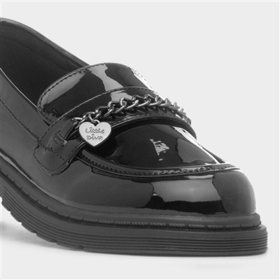 Riverdance Girls Black Patent Loafer