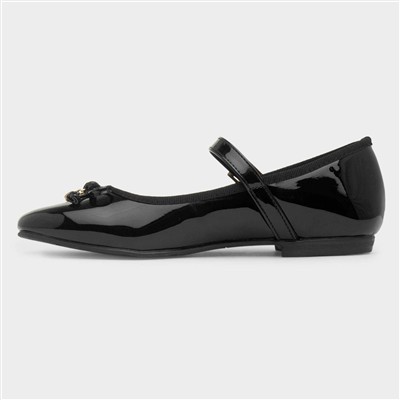 Adeline Girls Black Patent School Shoe