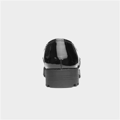 Valentina Jnr Girls Black Loafer