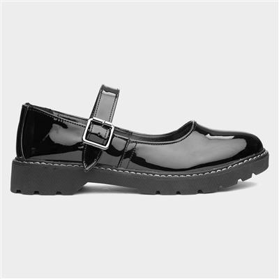 Kayley Jnr Kids Patent Buckle Shoe