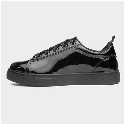 Riley Girls Black Patent School Shoe