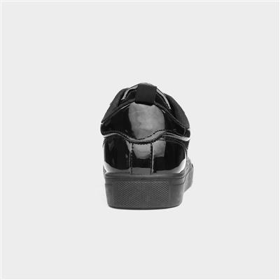 Riley Girls Black Patent School Shoe