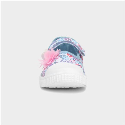 Girls Multicoloured Floral Canvas