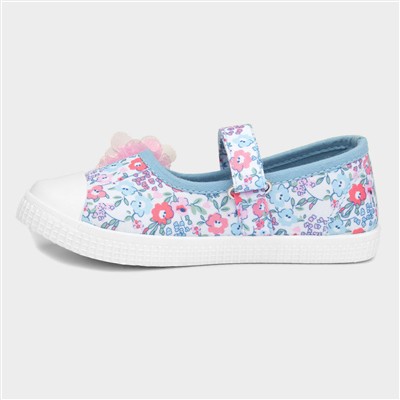 Girls Multicoloured Floral Canvas