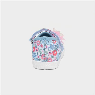 Girls Multicoloured Floral Canvas