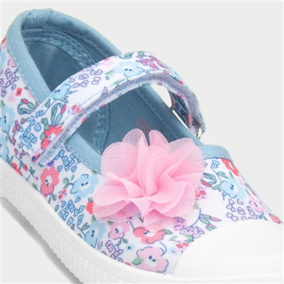 Girls Multicoloured Floral Canvas
