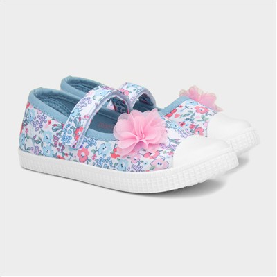 Girls Multicoloured Floral Canvas