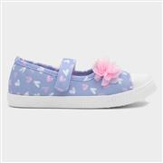 Walkright Corrine Kids Blue Heart Print Canvas (Click For Details)