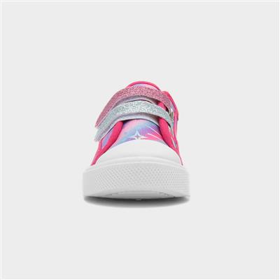 Illena Girls Multi Glitter Canvas