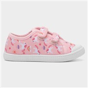 Walkright Leela Girls Pink Unicorn Print Canvas (Click For Details)