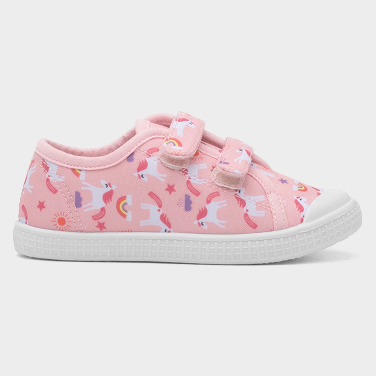 Leela Girls Pink Unicorn Print Canvas