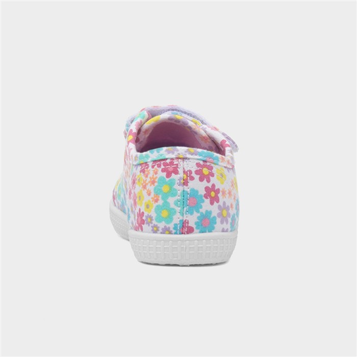 Leela Girls Multi Floral Print Canvas