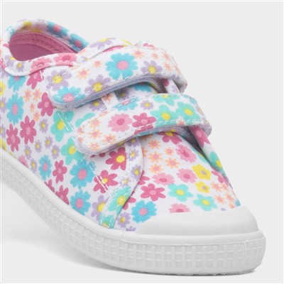 Leela Girls Multi Floral Print Canvas