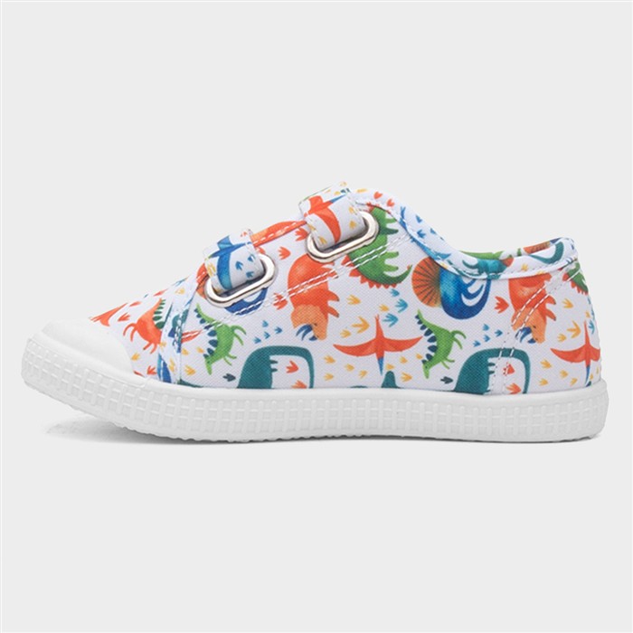 Lyle Boys Stone Dinosaur Print Canvas