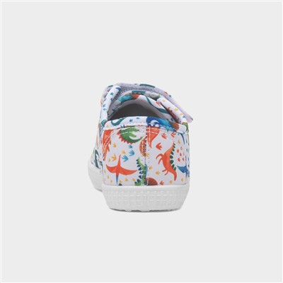 Lyle Boys Stone Dinosaur Print Canvas