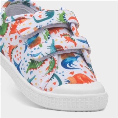 Lyle Boys Stone Dinosaur Print Canvas