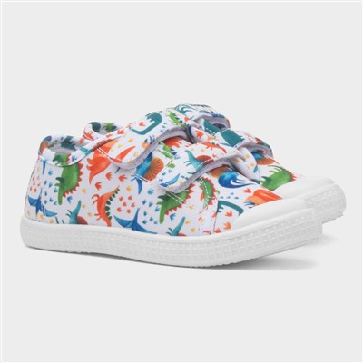 Lyle Boys Stone Dinosaur Print Canvas