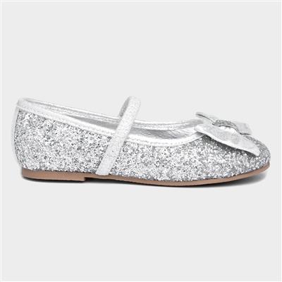 Louisa Girls Silver Ballerina