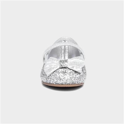 Louisa Girls Silver Ballerina