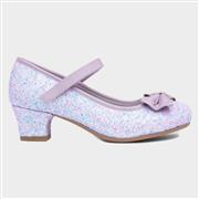 Lilley Sparkle Lacey Kids Lilac Glitter Heel (Click For Details)