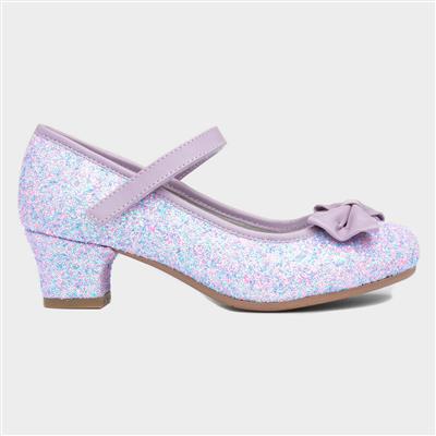 Lacey Kids Lilac Glitter Heel