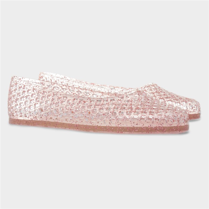 Gianna Girls Pink Glitter Jelly Ballerina