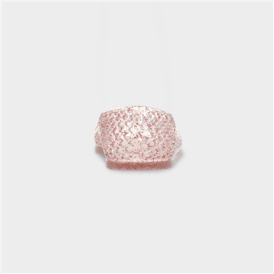 Gianna Girls Pink Glitter Jelly Ballerina Shoe