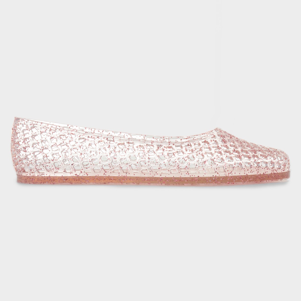 Gianna Girls Pink Glitter Jelly Ballerina