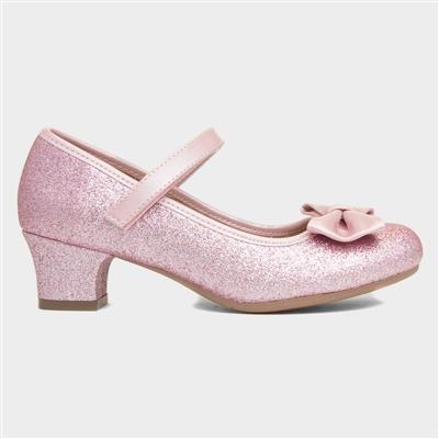 Lacey Kids Pink Glitter Heel