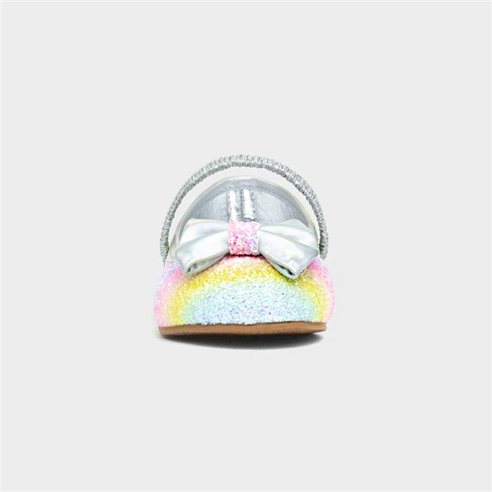 Girl's Multi Slip On Ballerina Shoe