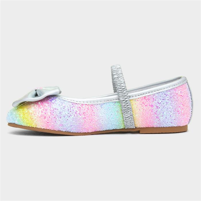 Girl's Multi Slip On Ballerina Shoe
