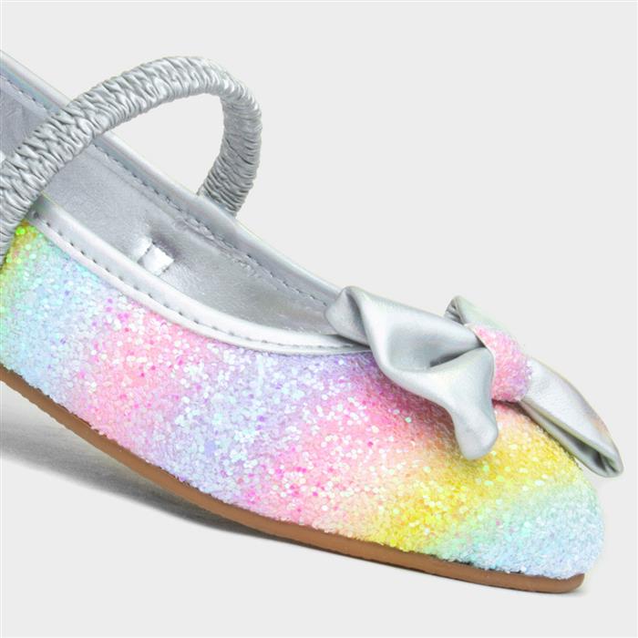 Girl's Multi Slip On Ballerina Shoe
