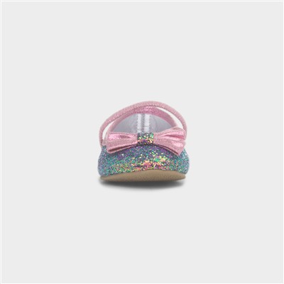 Louisa Pink Glitter Ballerina Shoe