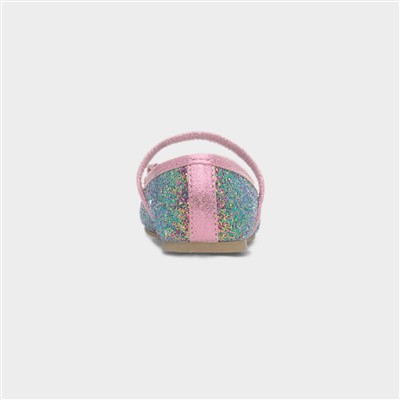 Louisa Pink Glitter Ballerina Shoe