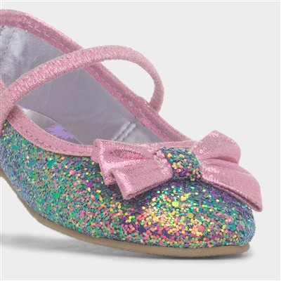 Louisa Pink Glitter Ballerina Shoe