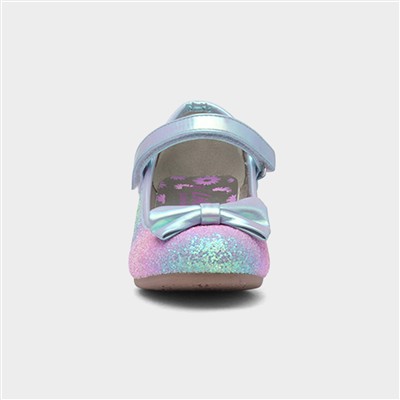 Girls Multi Glitter Heel