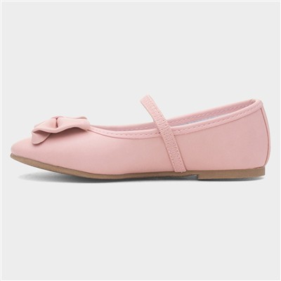 Girls Pink Bow Ballerina