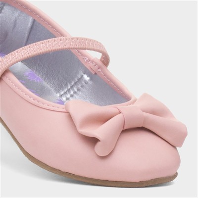 Girls Pink Bow Ballerina