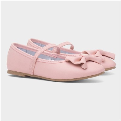 Girls Pink Bow Ballerina