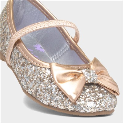 Louisa Girls Gold Ballerina