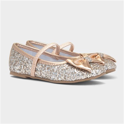 Louisa Girls Gold Ballerina