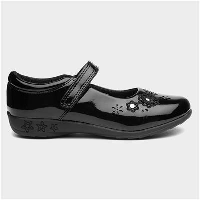 Frozen Girls Black Snowflake Mary Jane Casual Shoes 