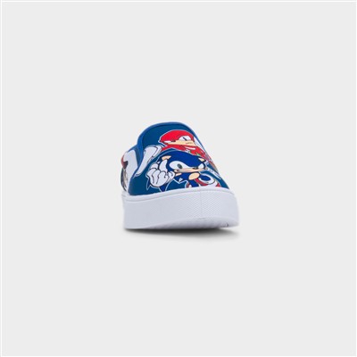 Kids Multi Slip On Low Canvas